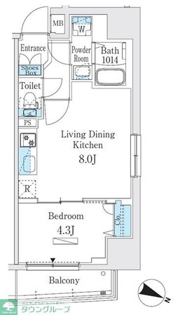 プライムブリス板橋本町の物件間取画像